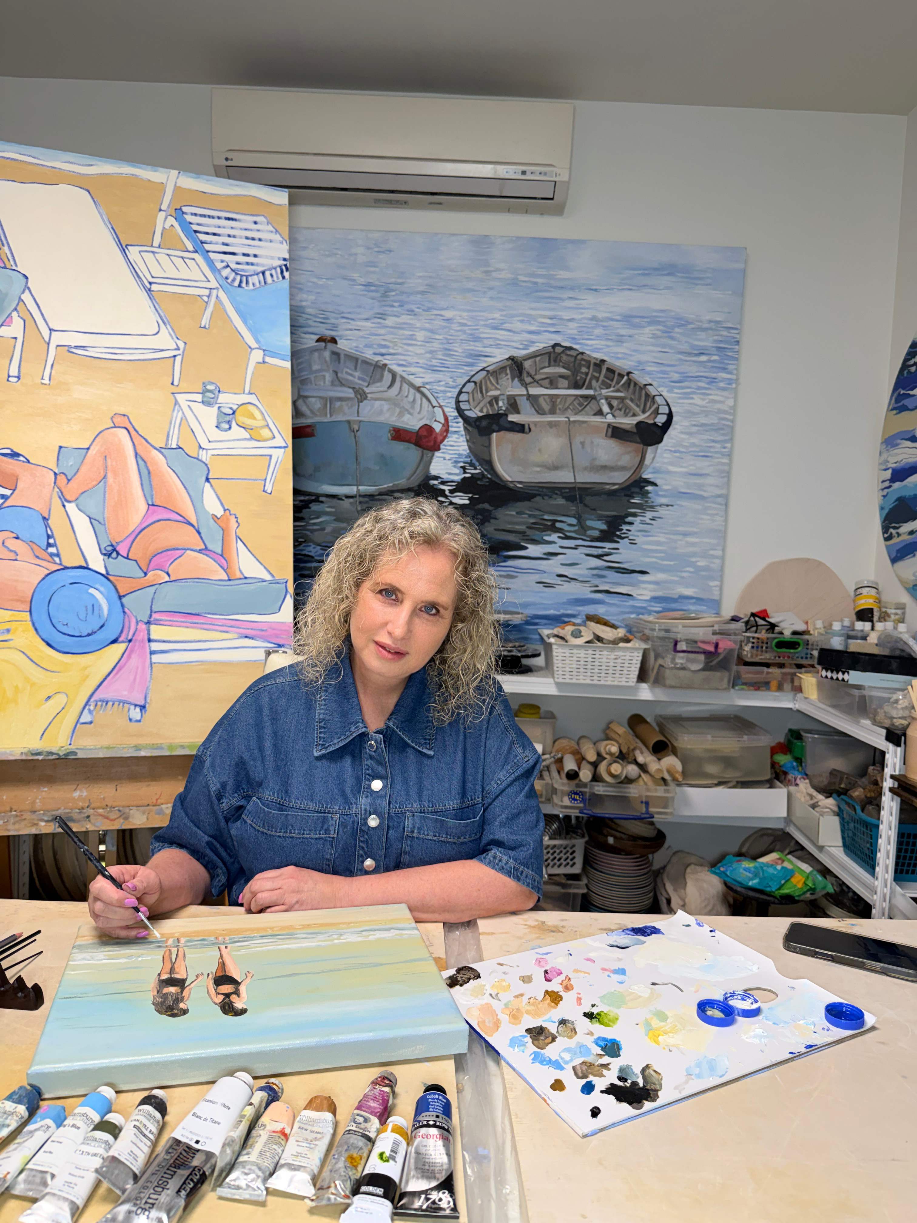 Limor Mazuz in her studio